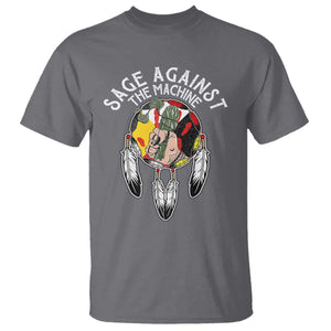 Funny Sage Against The Machine T Shirt Native American Sage Medicine Wheel TS11 Charcoal Print Your Wear
