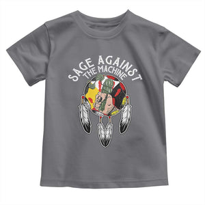 Funny Sage Against The Machine Toddler T Shirt Native American Sage Medicine Wheel TS11 Charcoal Print Your Wear