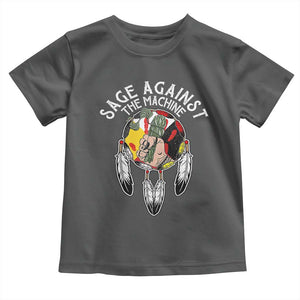 Funny Sage Against The Machine Toddler T Shirt Native American Sage Medicine Wheel TS11 Dark Heather Print Your Wear