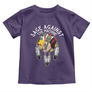 Funny Sage Against The Machine Toddler T Shirt Native American Sage Medicine Wheel TS11 Purple Print Your Wear