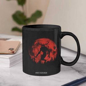 Wendigo Monster Coffee Mug Skinwalker Night Stroll Cryptid Full Moon Evil Monster TS11 Print Your Wear