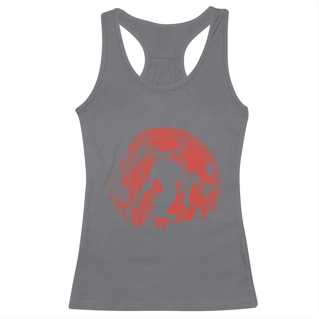Wendigo Monster Racerback Tank Top Skinwalker Night Stroll Cryptid Full Moon Evil Monster TS11 Charcoal Print Your Wear