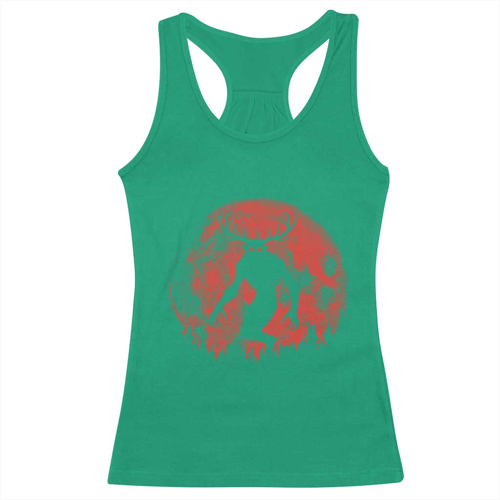 Wendigo Monster Racerback Tank Top Skinwalker Night Stroll Cryptid Full Moon Evil Monster TS11 Irish Green Print Your Wear