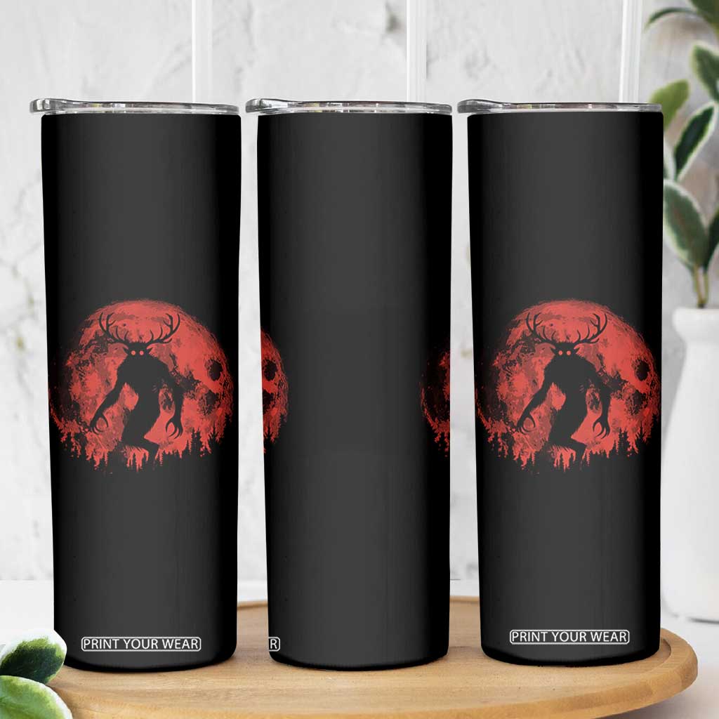 Wendigo Monster Skinny Tumbler Skinwalker Night Stroll Cryptid Full Moon Evil Monster TS11 Print Your Wear
