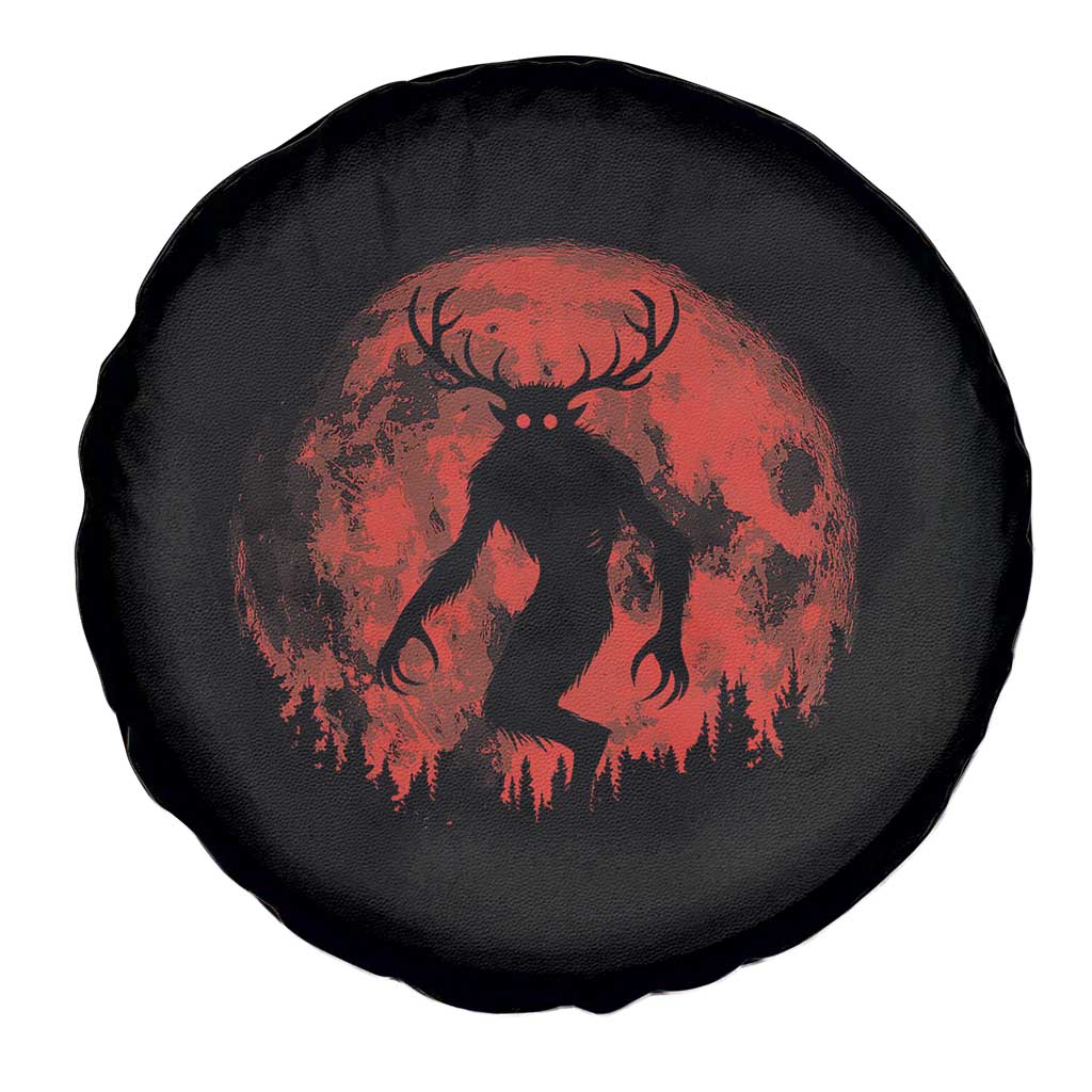 Wendigo Monster Spare Tire Cover Skinwalker Night Stroll Cryptid Full Moon Evil Monster TS11 Print Your Wear
