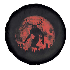 Wendigo Monster Spare Tire Cover Skinwalker Night Stroll Cryptid Full Moon Evil Monster TS11 Print Your Wear