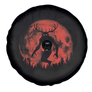 Wendigo Monster Spare Tire Cover Skinwalker Night Stroll Cryptid Full Moon Evil Monster TS11 Print Your Wear