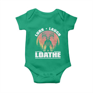 Funny Wendigo Cryptid Lurk Laugh Loathe Baby Onesie TS11 Irish Green Print Your Wear
