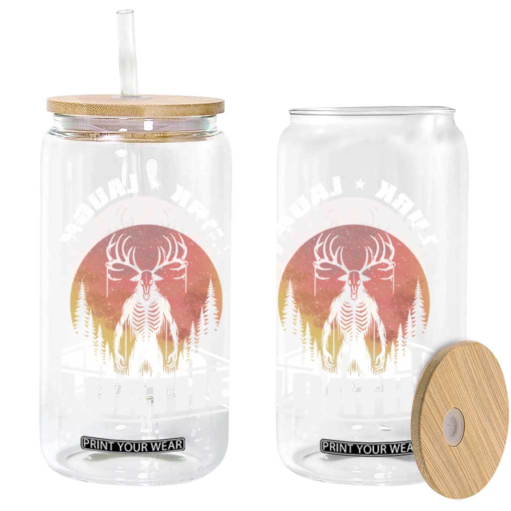 Funny Wendigo Cryptid Lurk Laugh Loathe Glass Can TS11 Print Your Wear