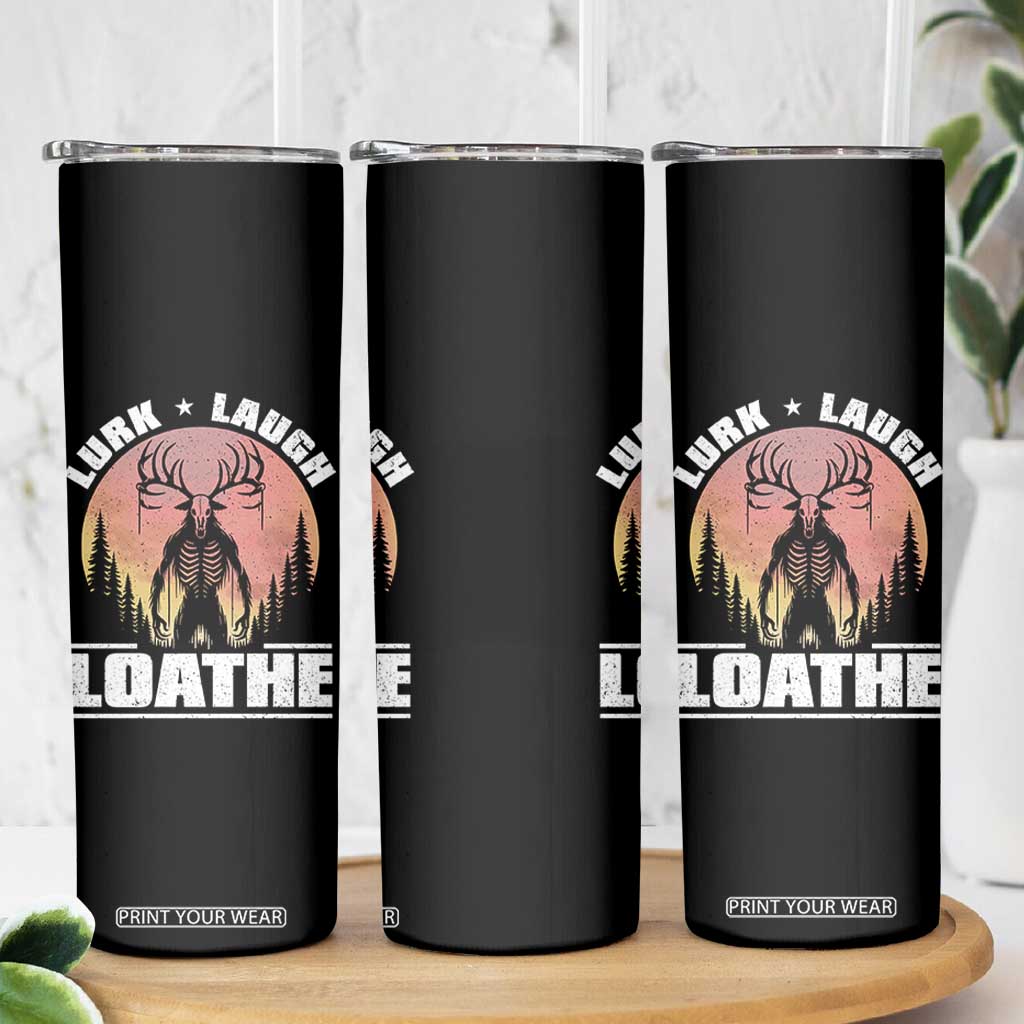 Funny Wendigo Cryptid Lurk Laugh Loathe Skinny Tumbler TS11 Print Your Wear