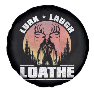 Funny Wendigo Cryptid Lurk Laugh Loathe Spare Tire Cover TS11 Print Your Wear
