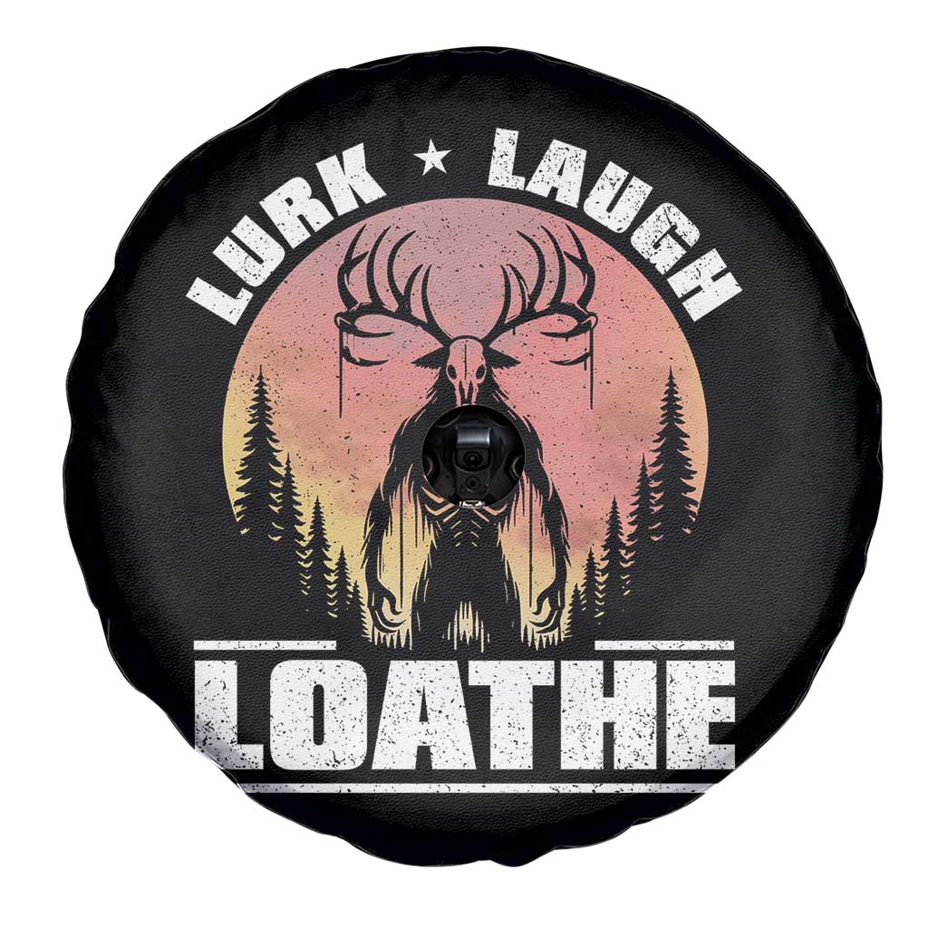 Funny Wendigo Cryptid Lurk Laugh Loathe Spare Tire Cover TS11 Print Your Wear