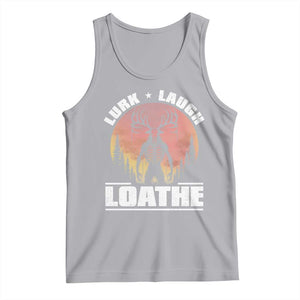 Funny Wendigo Cryptid Lurk Laugh Loathe Tank Top TS11 Athletic Heather Print Your Wear
