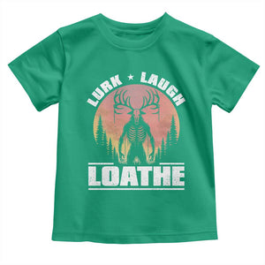 Funny Wendigo Cryptid Lurk Laugh Loathe Toddler T Shirt TS11 Irish Green Print Your Wear