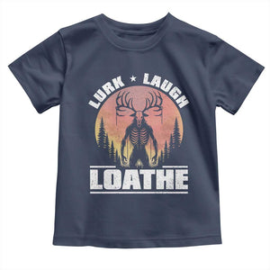 Funny Wendigo Cryptid Lurk Laugh Loathe Toddler T Shirt TS11 Navy Print Your Wear
