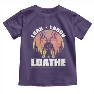 Funny Wendigo Cryptid Lurk Laugh Loathe Toddler T Shirt TS11 Purple Print Your Wear