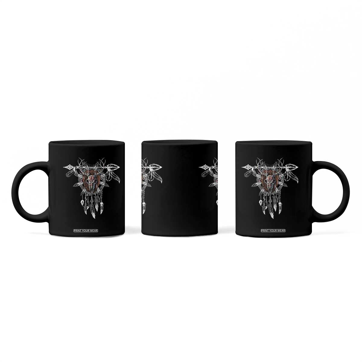 Native American Wendigo Monster Skinwalker Dreamcatcher Coffee Mug TS11 Print Your Wear