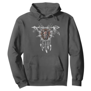 Native American Wendigo Monster Skinwalker Dreamcatcher Hoodie TS11 Dark Heather Print Your Wear