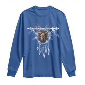 Native American Wendigo Monster Skinwalker Dreamcatcher Long Sleeve Shirt TS11 Royal Blue Print Your Wear