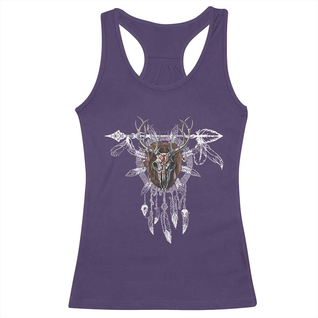 Native American Wendigo Monster Skinwalker Dreamcatcher Racerback Tank Top TS11 Purple Print Your Wear