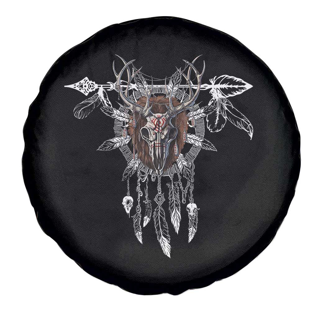 Native American Wendigo Monster Skinwalker Dreamcatcher Spare Tire Cover TS11 Print Your Wear