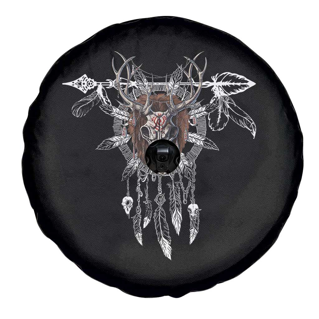 Native American Wendigo Monster Skinwalker Dreamcatcher Spare Tire Cover TS11 Print Your Wear