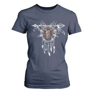 Native American Wendigo Monster Skinwalker Dreamcatcher T Shirt For Women TS11 Navy Print Your Wear