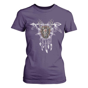 Native American Wendigo Monster Skinwalker Dreamcatcher T Shirt For Women TS11 Purple Print Your Wear