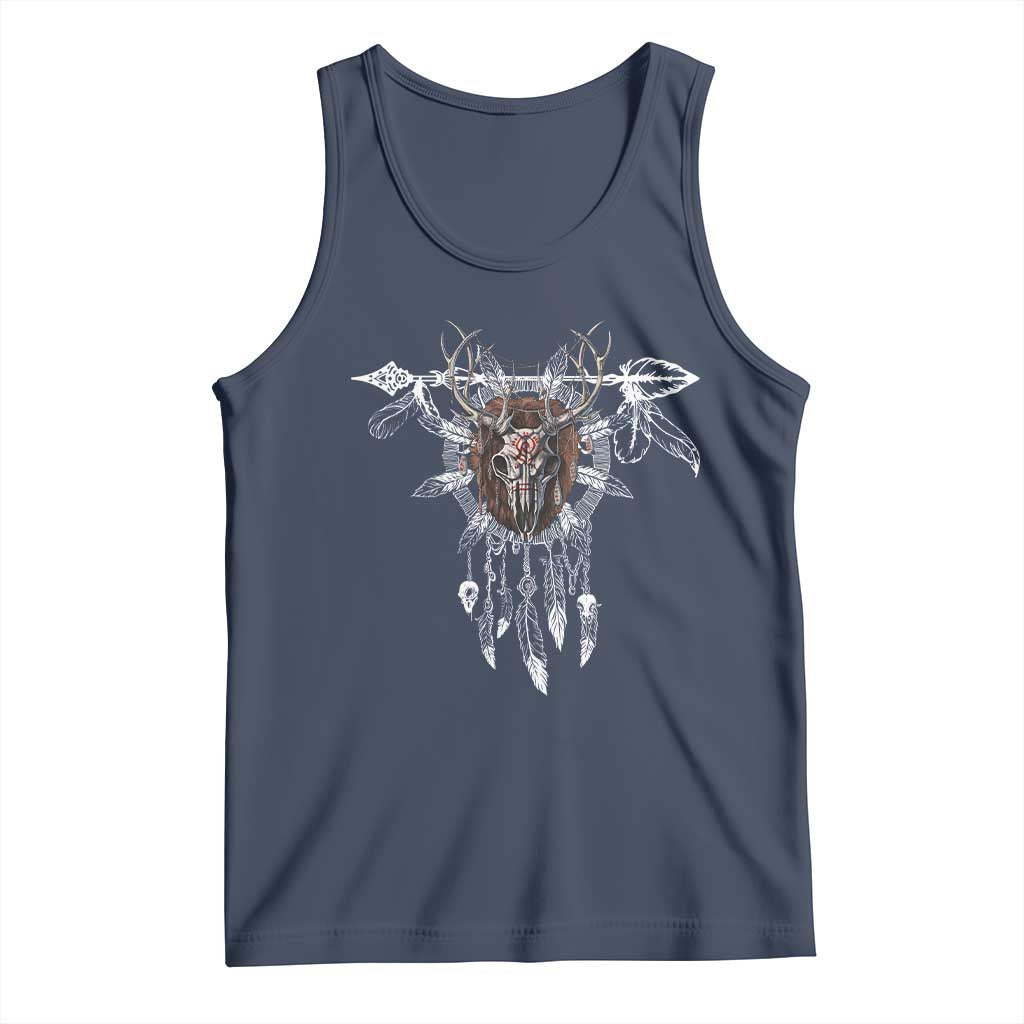 Native American Wendigo Monster Skinwalker Dreamcatcher Tank Top TS11 Navy Print Your Wear