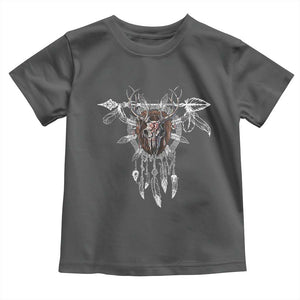 Native American Wendigo Monster Skinwalker Dreamcatcher Toddler T Shirt TS11 Dark Heather Print Your Wear