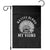 Native Blood Runs Through My Veins Garden Flag Native American War Bonnet TS11 Black Print Your Wear