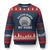 Native Blood Runs Through My Veins Ugly Christmas Sweater Native American War Bonnet - Print Your Wear