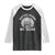 Native Blood Runs Through My Veins Raglan Shirt Native American War Bonnet TS11 Black White Print Your Wear