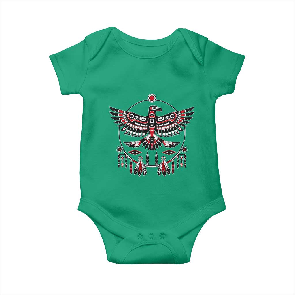 Thunderbird Native American Northwest Coast Art Baby Onesie TS11 Irish Green Print Your Wear