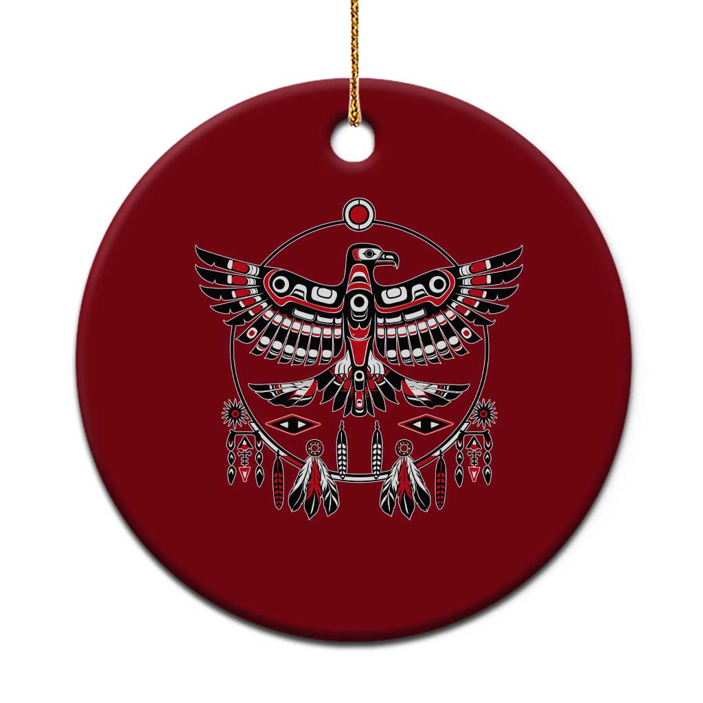 Thunderbird Native American Northwest Coast Art Ceramic Ornament TS11 1pc Red Print Your Wear