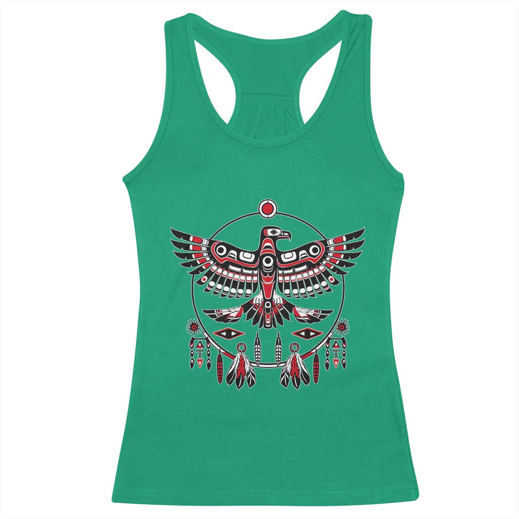 Thunderbird Native American Northwest Coast Art Racerback Tank Top TS11 Irish Green Print Your Wear