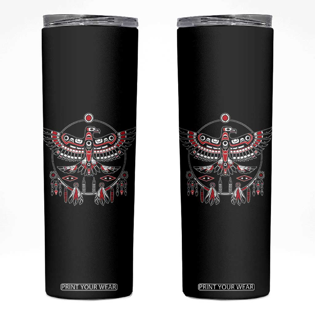 Thunderbird Native American Northwest Coast Art Skinny Tumbler TS11 Black Print Your Wear