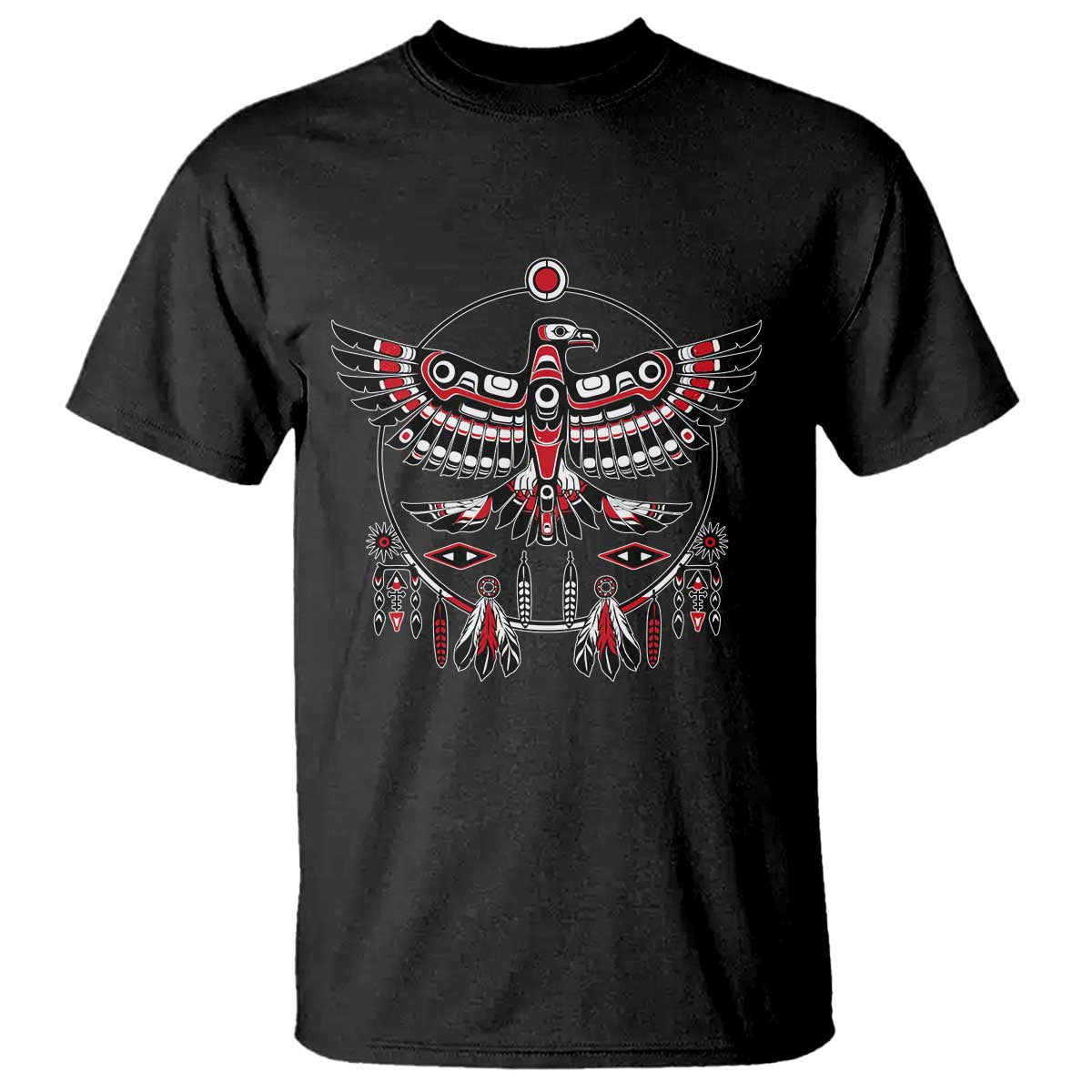 Thunderbird Native American Northwest Coast Art T Shirt TS11 Black Print Your Wear