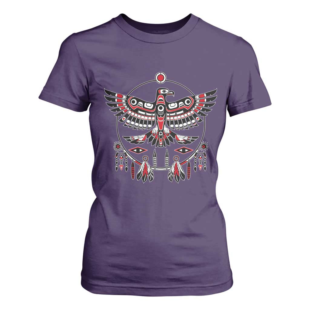 Thunderbird Native American Northwest Coast Art T Shirt For Women TS11 Purple Print Your Wear