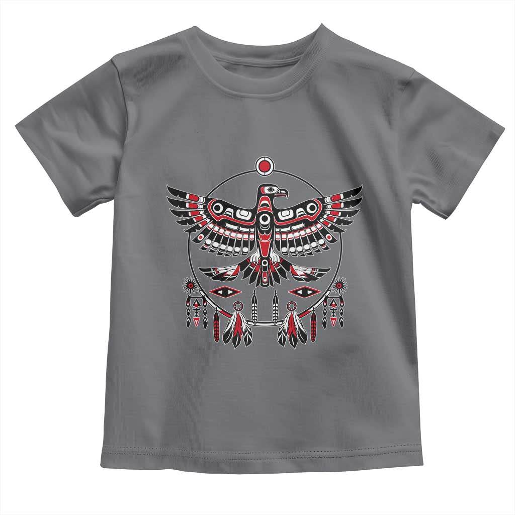 Thunderbird Native American Northwest Coast Art Toddler T Shirt TS11 Charcoal Print Your Wear