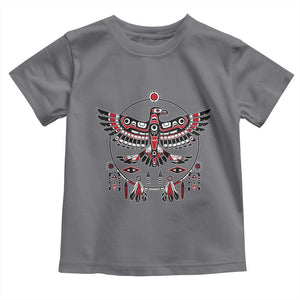 Thunderbird Native American Northwest Coast Art Toddler T Shirt TS11 Charcoal Print Your Wear