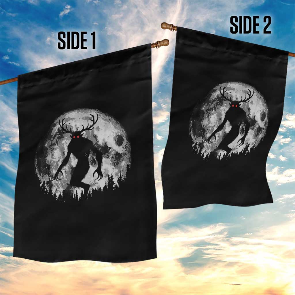 Wendigo Monster Garden Flag Skinwalker Night Stroll Cryptid Full Moon TS11 Print Your Wear