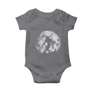 Wendigo Monster Baby Onesie Skinwalker Night Stroll Cryptid Full Moon TS11 Charcoal Print Your Wear