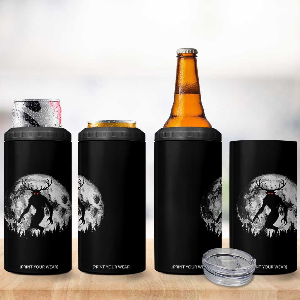 Wendigo Monster 4 in 1 Can Cooler Tumbler Skinwalker Night Stroll Cryptid Full Moon TS11 Print Your Wear