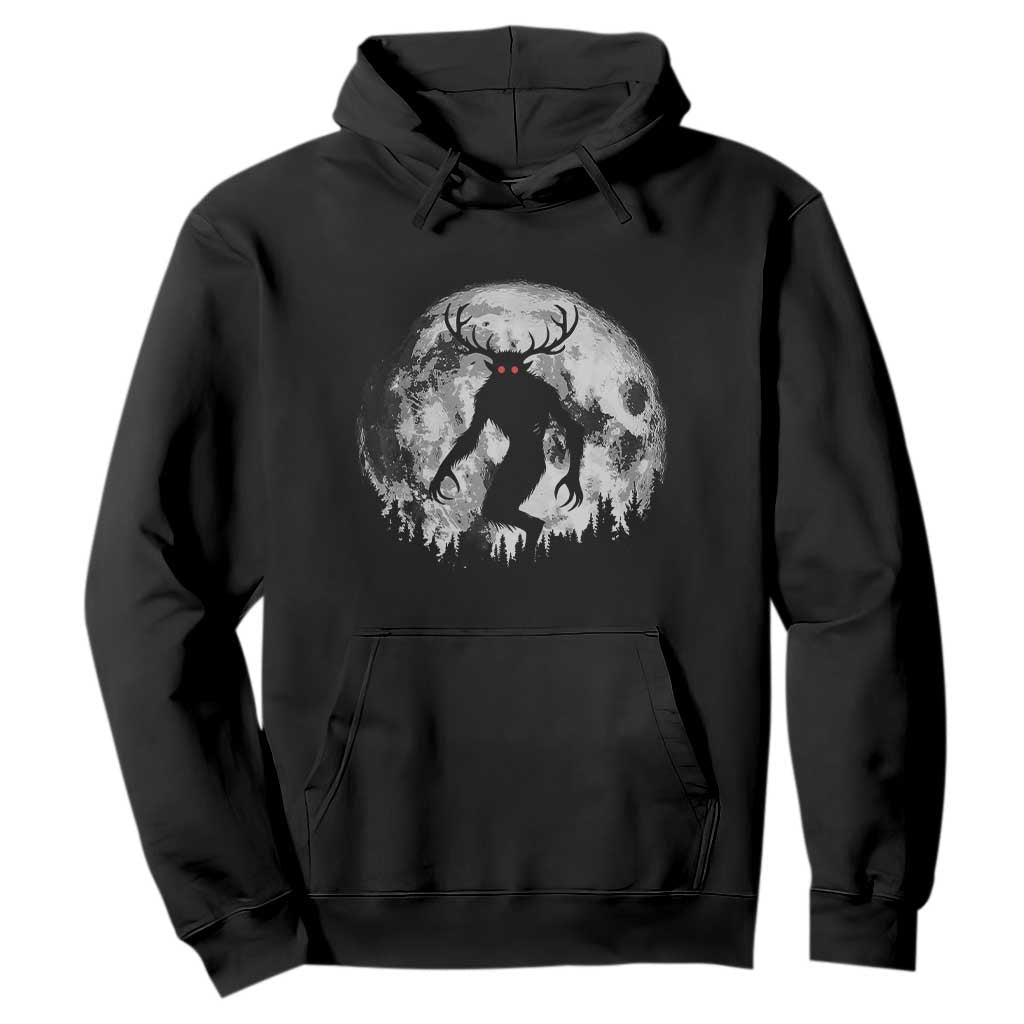 Wendigo Monster Hoodie Skinwalker Night Stroll Cryptid Full Moon TS11 Black Print Your Wear