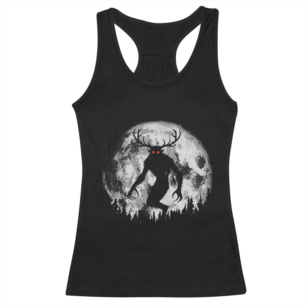 Wendigo Monster Racerback Tank Top Skinwalker Night Stroll Cryptid Full Moon TS11 Black Print Your Wear