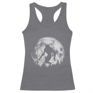 Wendigo Monster Racerback Tank Top Skinwalker Night Stroll Cryptid Full Moon TS11 Charcoal Print Your Wear