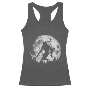 Wendigo Monster Racerback Tank Top Skinwalker Night Stroll Cryptid Full Moon TS11 Dark Heather Print Your Wear