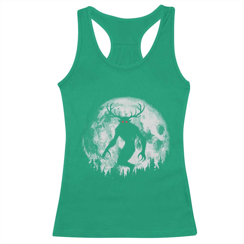 Wendigo Monster Racerback Tank Top Skinwalker Night Stroll Cryptid Full Moon TS11 Irish Green Print Your Wear