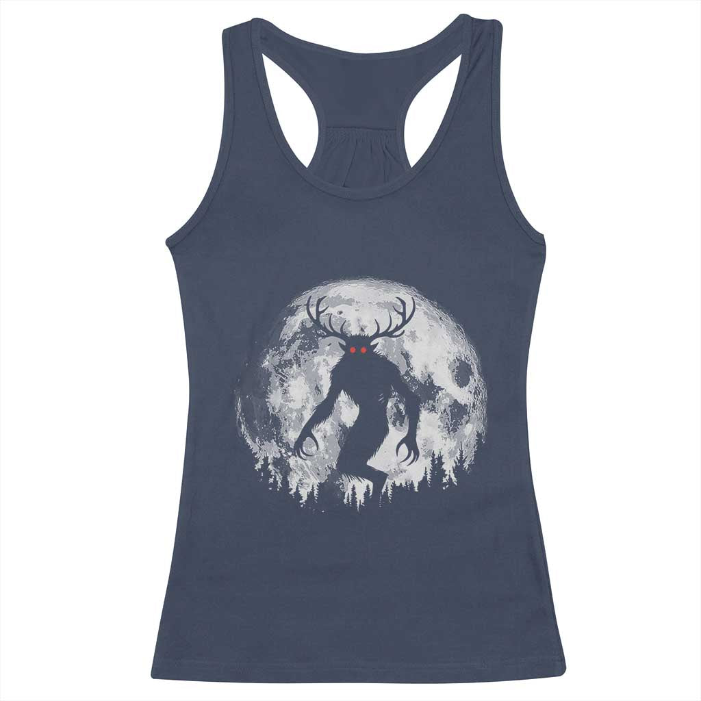 Wendigo Monster Racerback Tank Top Skinwalker Night Stroll Cryptid Full Moon TS11 Navy Print Your Wear